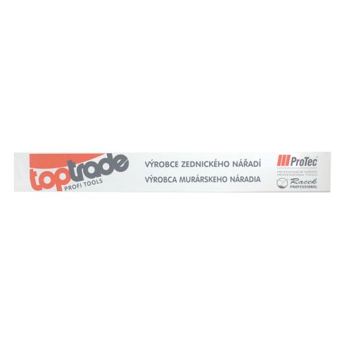 TOPTRADE display shelf - full back with advertisement, 125 cm