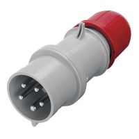 plug for inlet, plastic, red, 5 poles,~ 380 – 415 V / 16 A