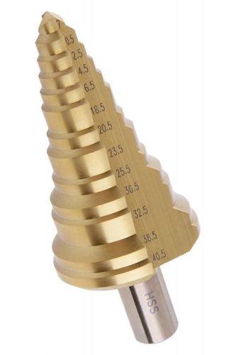 TOPTRADE step drill, HSS, for metal, 7 – 40,5  mm, 13 steps