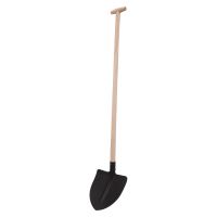 shovel, heart-shaped,black paint,straight shaft¨T