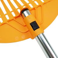 TOPTRADE garden rake, "Multiclick", plastic, without handle, 13 teeth, 24 x 18 cm (4)
