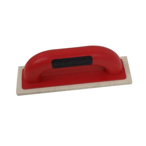 TOPTRADE ABS trowel, white felt, slatted, PROFESSIONAL, 220 x 65 x 8 mm