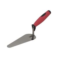 TOPTRADE stainless steel trowel, plastering, reversed drop,160x20mm
