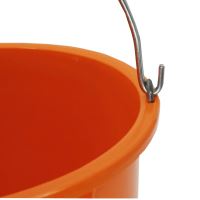 TOPTRADE plastic bucket, extra strong, orange, 12 l, with TÜV/GS certification (3)