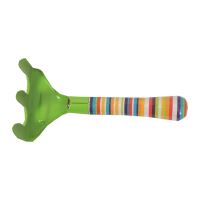 TOPTRADE children garden tool 3pcs/set, shovel, spade, rake, green metal head, 3 pcs (11)
