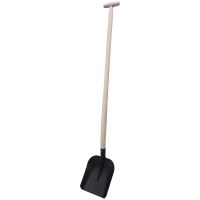 standard steel shovel, black, bent shaft¨T¨