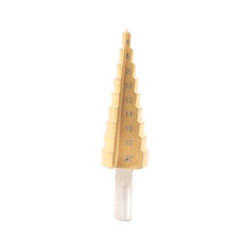 TOPTRADE step drill, HSS, for metal, 4 – 20 mm, 9 steps