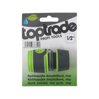 TOPTRADE quick connector, two-component, stop, 1/2 " (2)