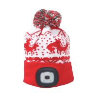 hat LED, X-mas Kids, size M, with LED light, red