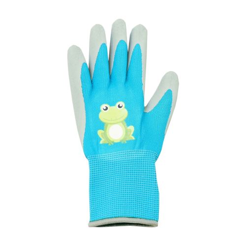 children garden gloves FLORASTAR MINI, with latex surface and knit, size 3 (1)