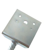 TOPTRADE anchor foot for concrete, 120 x 90 mm, galvanized (4)