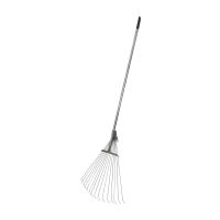 rake for foliage, swedish, sliding, metal shaft, 1,2m, 15 wires