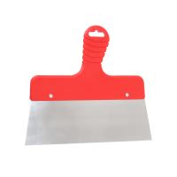 stainless steel scraper, wide, plastic handle, 250 mm