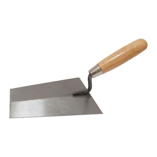 TOPTRADE mason trowel, black, 160x130mm, standard