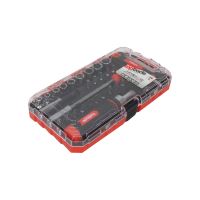 TOPTRADE ratchet screwdriver + "T" screwdriver, with bits and heads, set of 29 pcs (8)