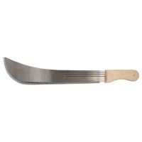 steel machete, wooden handle, 16“ blade, 500 mm