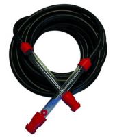 leveling hose, rubber, black, set 2 pcs, plastic pipe, 10 m