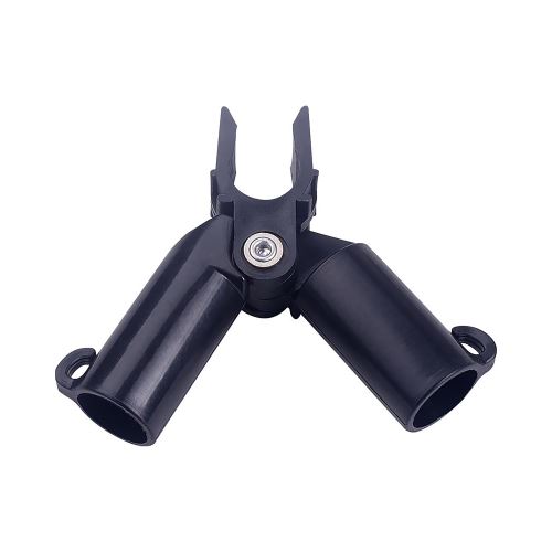 TOPTRADE plastic clip, for garden poles, adjustable, O 11 mm / 4 pcs