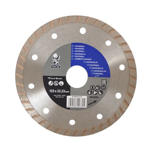 diamond disc, Atlas Turbo, 125 x 22,23 x 2,6 mm