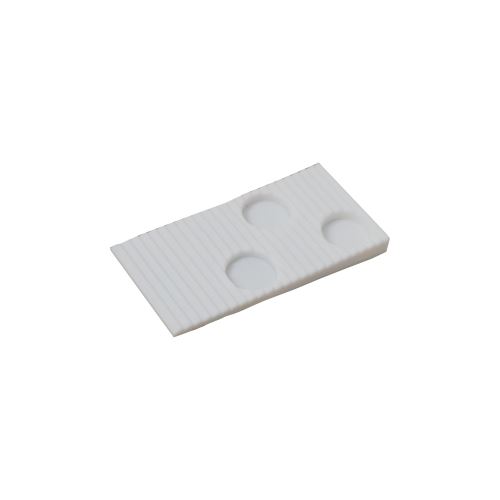 TOPTRADE mounting wedge, plastic, set of 20 pcs., 60 x 30 x 6 mm