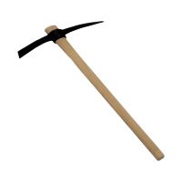 pickaxe 1500g, black, wooden shaft