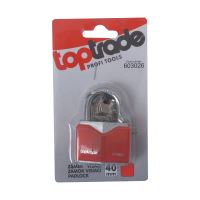 TOPTRADE padlock, blue, 5 keys, 40 mm (1)
