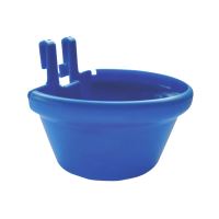 TOPTRADE universal plastic hanging feeder, firm, for birds, 0,3 L