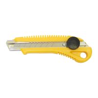 snap-off blade knife,plastic ,metal brace and screw arrestment, 18 mm
