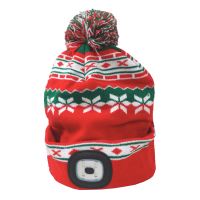 LED hat, X-mas, size L, with LED light, red - green