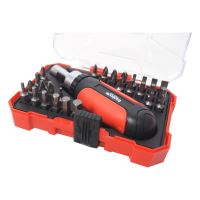 TOPTRADE ratchet screwdriver, with bits, set of 29 pcs (7)