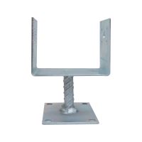 TOPTRADE anchor foot for screws, 120 x 90 mm, galvanized (8)