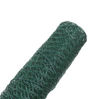 TOPTRADE rabbit mesh, plastic coated, green, 13/0.9 mm, 500 mm/25 m (4)