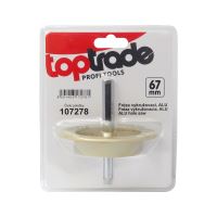 TOPTRADE ALU cutter, for polystyrene, cotton wool, dia. 67 mm (2)