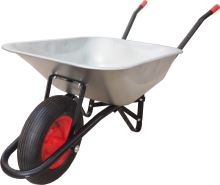 construction wheelbarrow, galvanized tray 80l, air wheel