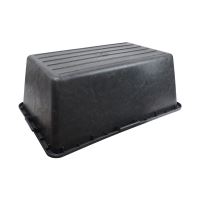 TOPTRADE construction tub, rectangular, plastic, extra strong, 90 l (2)