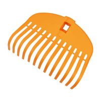 TOPTRADE garden rake, "Multiclick", plastic, without handle, 13 teeth, 24 x 18 cm (1)