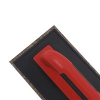 TOPTRADE ABS trowel, brown felt, PROFESSIONAL, 280 x 140 x 10 mm (6)