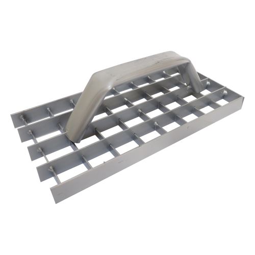 TOPTRADE plaster scraper, steel grid, 290x150mm (1)