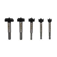 TOPTRADE forstner bit, with SK blades, 15 - 35 mm, set of 5 pieces (1)