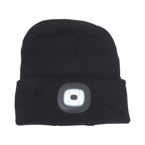 cap LED, size L, with LED light, black
