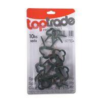 TOPTRADE plastic clip, for flowers, 10 pcs/set (1)
