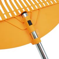 TOPTRADE garden rake, "Multiclick", plastic, without handle, 23 teeth, 49 x 25 cm (3)