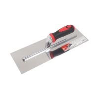 TOPTRADE stainless steel trowel, with rubberized handle, smooth, 360x120 mm, profi (1)