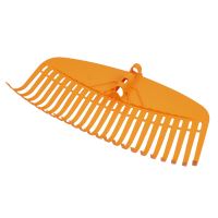 TOPTRADE garden rake, "Multiclick", plastic, without handle, 23 teeth, 49 x 25 cm (1)