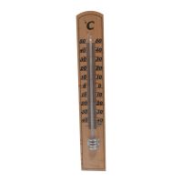 room thermometer, wooden, 210 mm