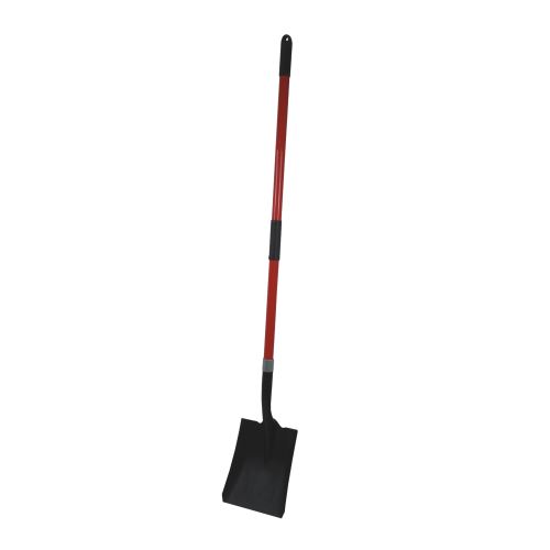 TOPTRADE standard shovel, black, fiberglass shaft