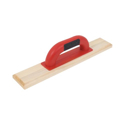 TOPTRADE wooden trowel, slatted, PROFESSIONAL, 400x70mm