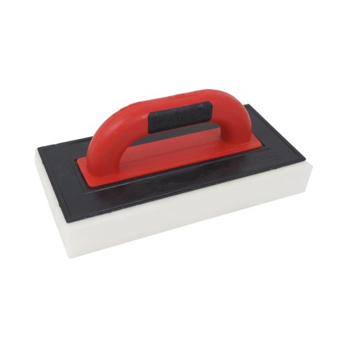 TOPTRADE ABS trowel,soft foam, cut, PROFESSIONAL, 280 x 140 x 40 mm