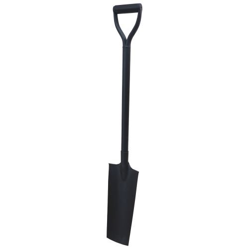 TOPTRADE square digging spade, 52cm,  metal shaft