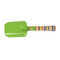 TOPTRADE children garden tool 3pcs/set, shovel, spade, rake, green metal head, 3 pcs (14)